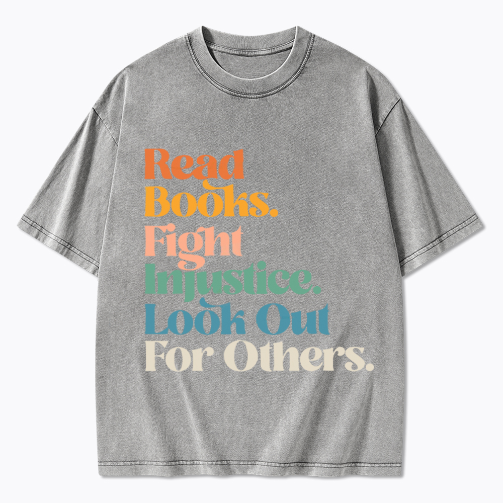Read Banned Books Social Justice Washed T-Shirt
