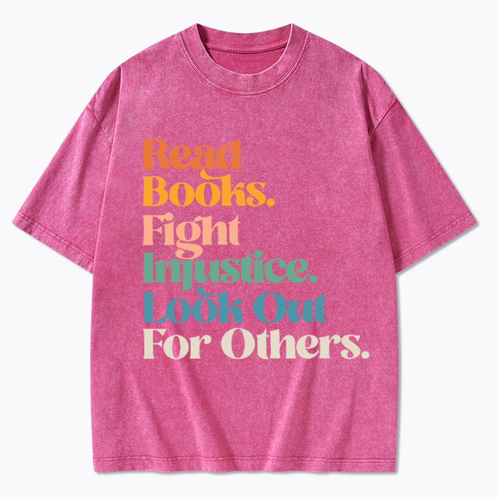 Read Banned Books Social Justice Washed T-Shirt