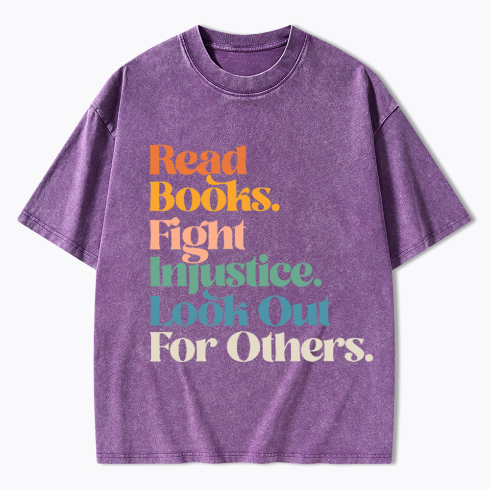 Read Banned Books Social Justice Washed T-Shirt