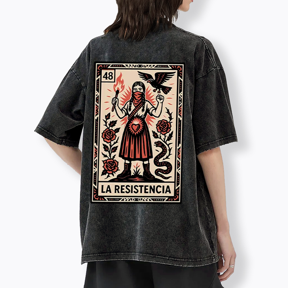Chinga La Migra Washed T-Shirt
