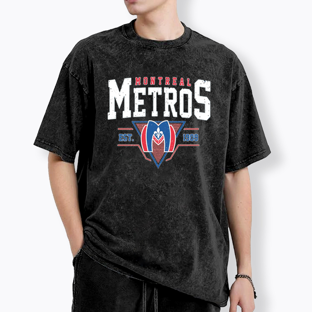 Montreal Metros Hockey Washed T-Shirt