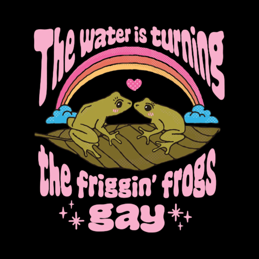 Gay Frog Lovers Kids Washed T-Shirts