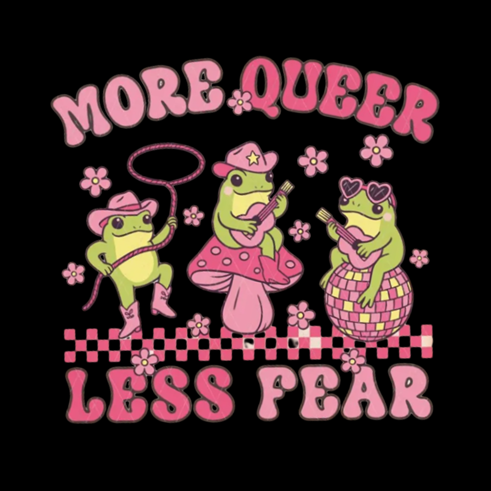 More Queer Less Fear Washed T-Shirts