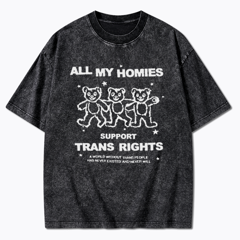 Respect Trans Rights Washed T-Shirts
