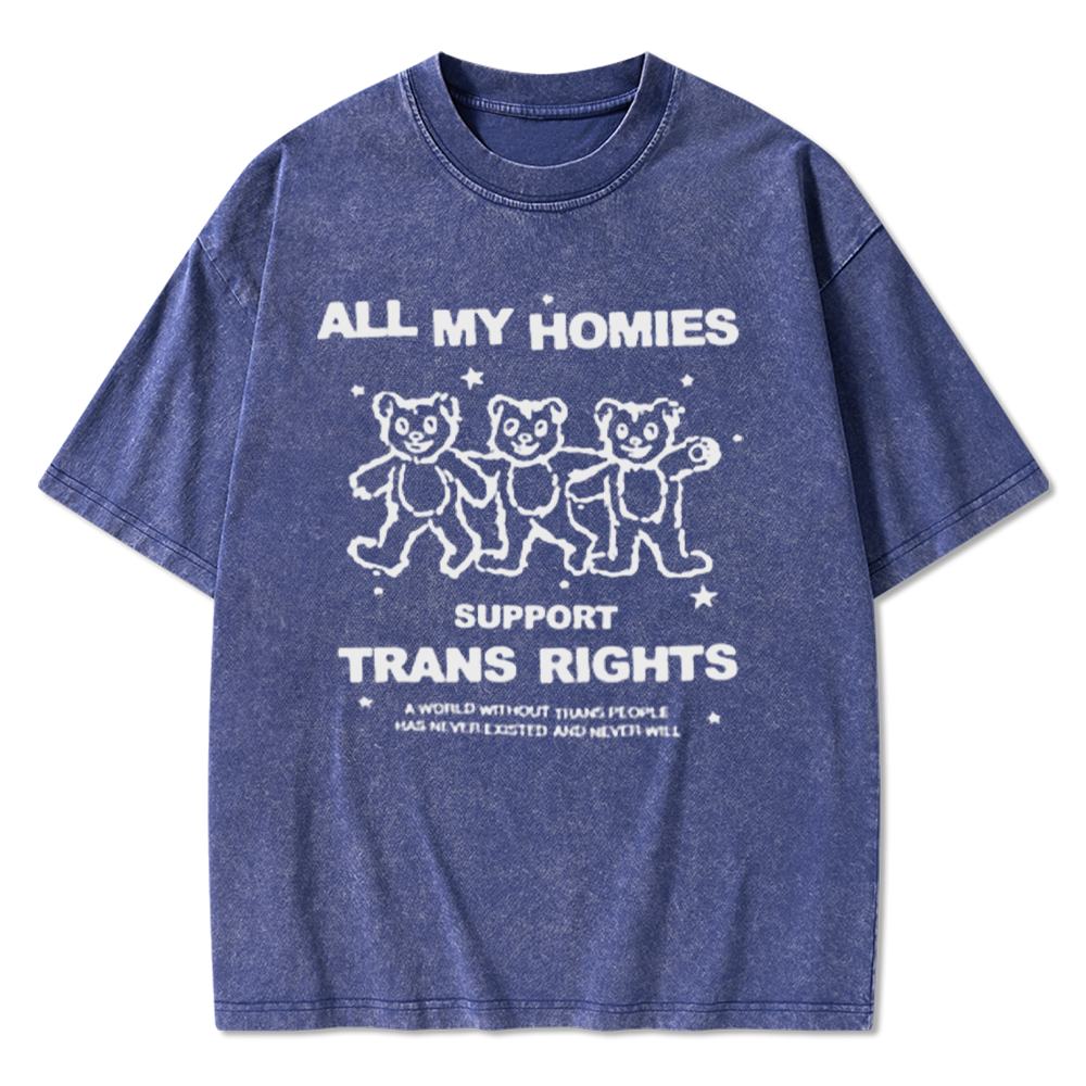 Respect Trans Rights Washed T-Shirts