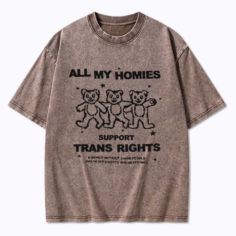 Respect Trans Rights Washed T-Shirts