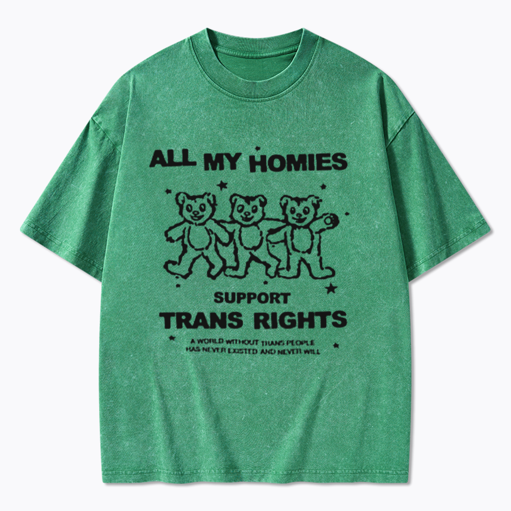 Respect Trans Rights Washed T-Shirts