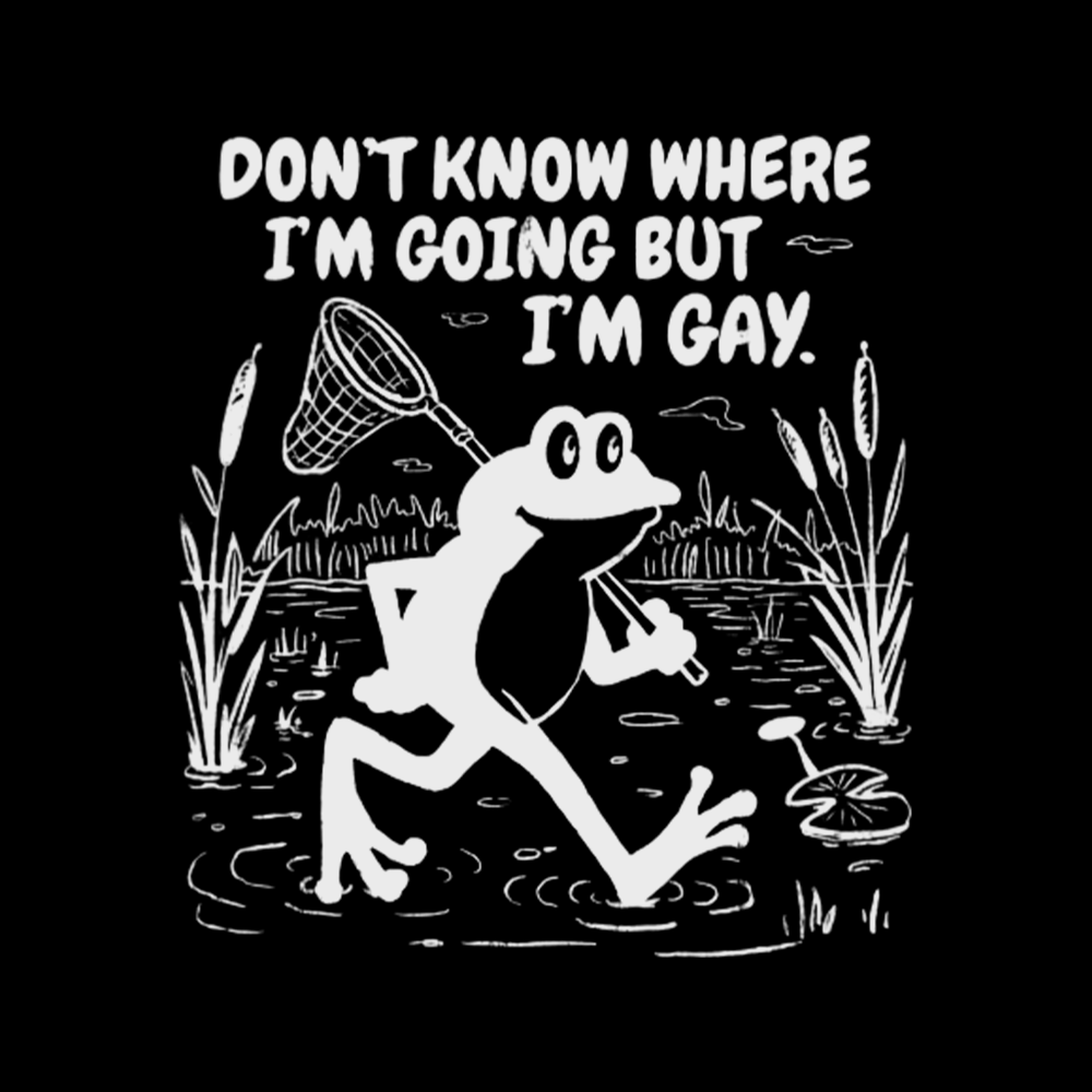 Vintage Gay Frog Graphic Cropped T-Shirts
