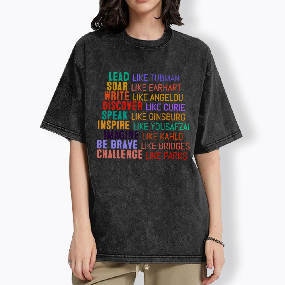Women's History Month Washed T-Shirts