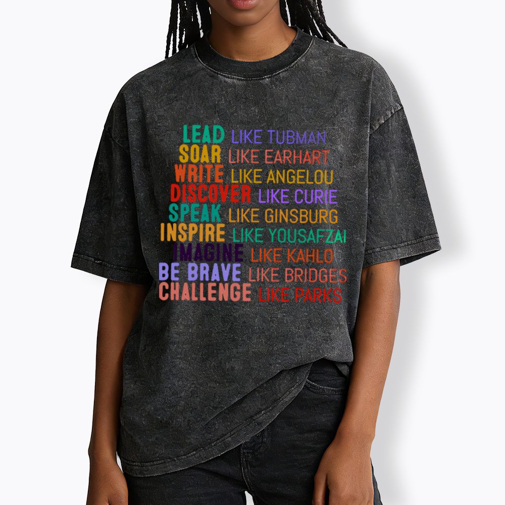 Women's History Month Washed T-Shirts