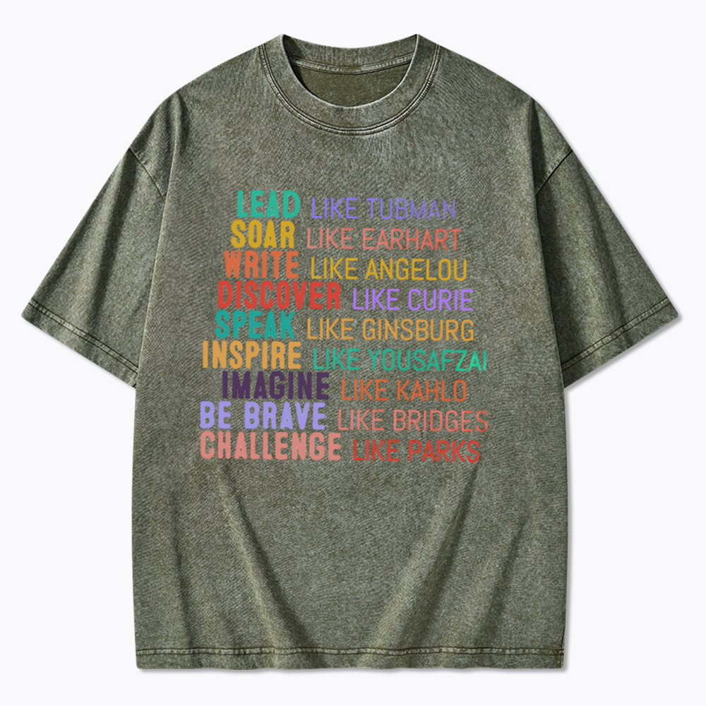 Women's History Month Washed T-Shirts