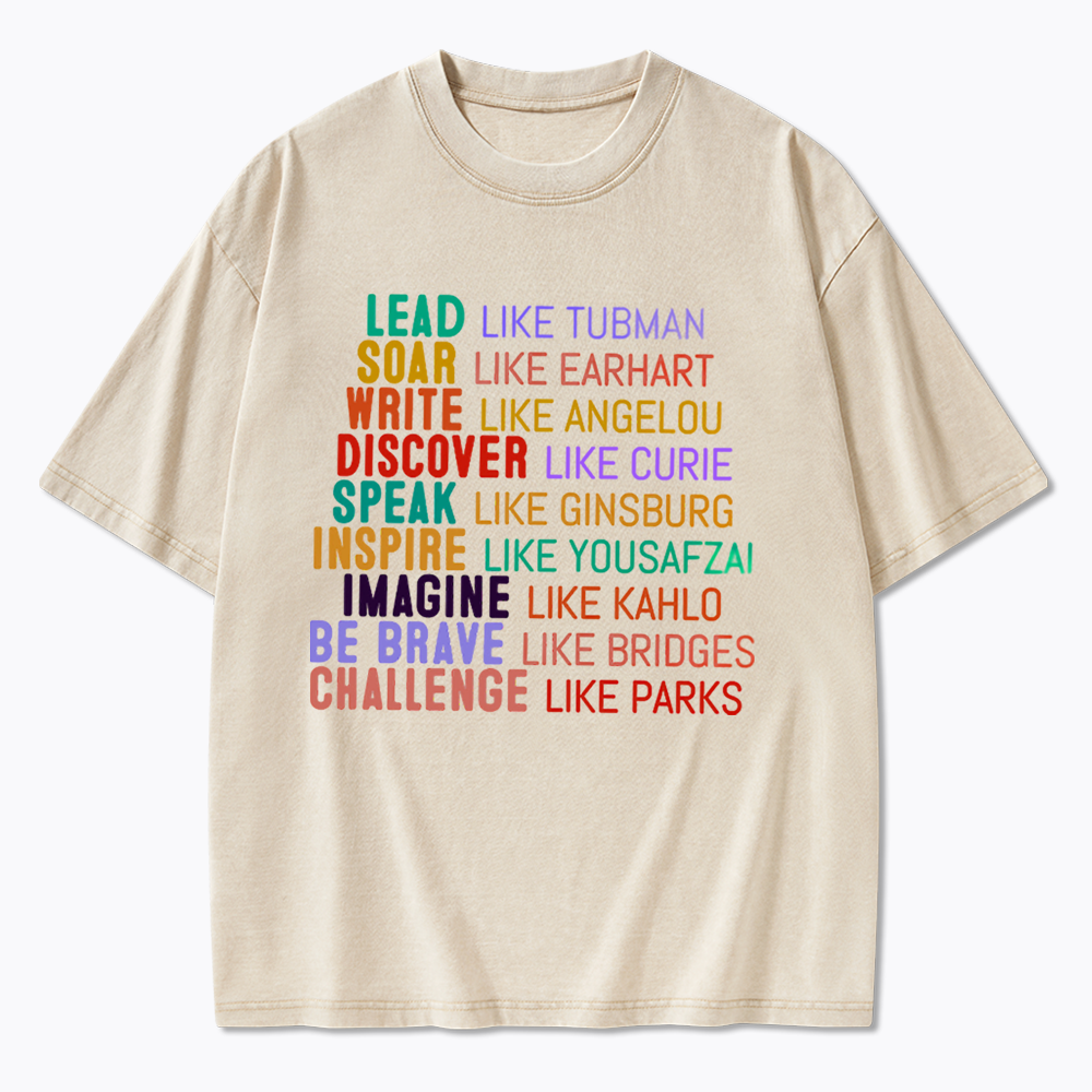 Women's History Month Washed T-Shirts