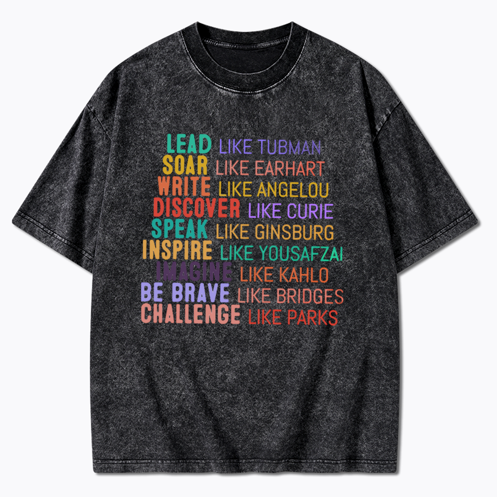 Women's History Month Washed T-Shirts