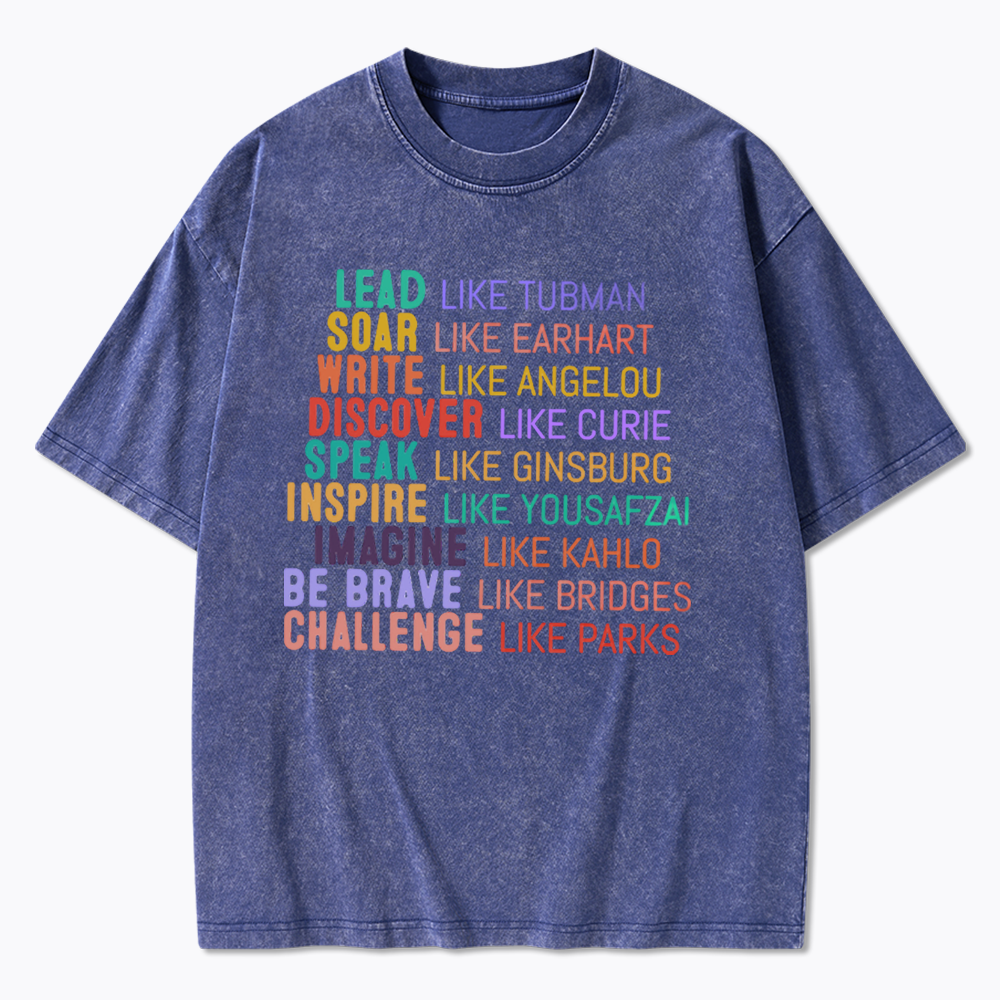 Women's History Month Washed T-Shirts