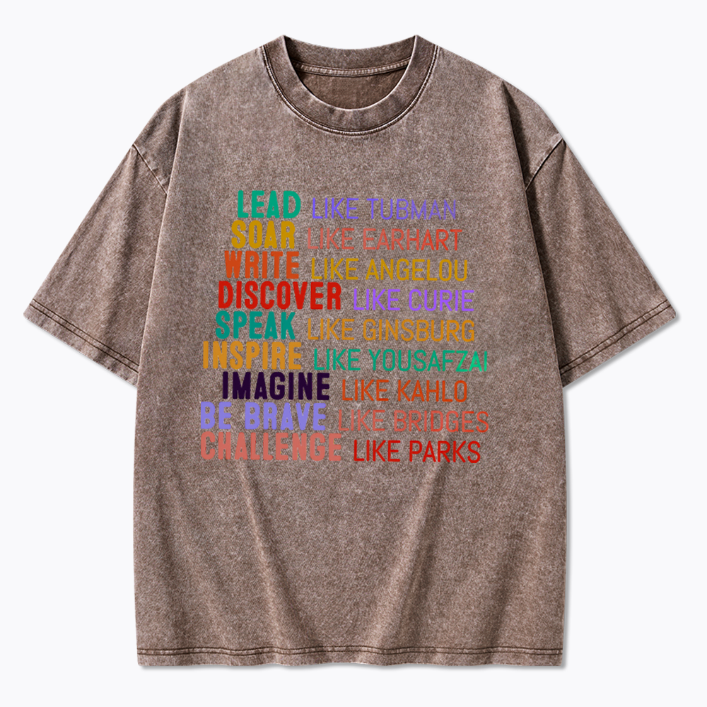 Women's History Month Washed T-Shirts
