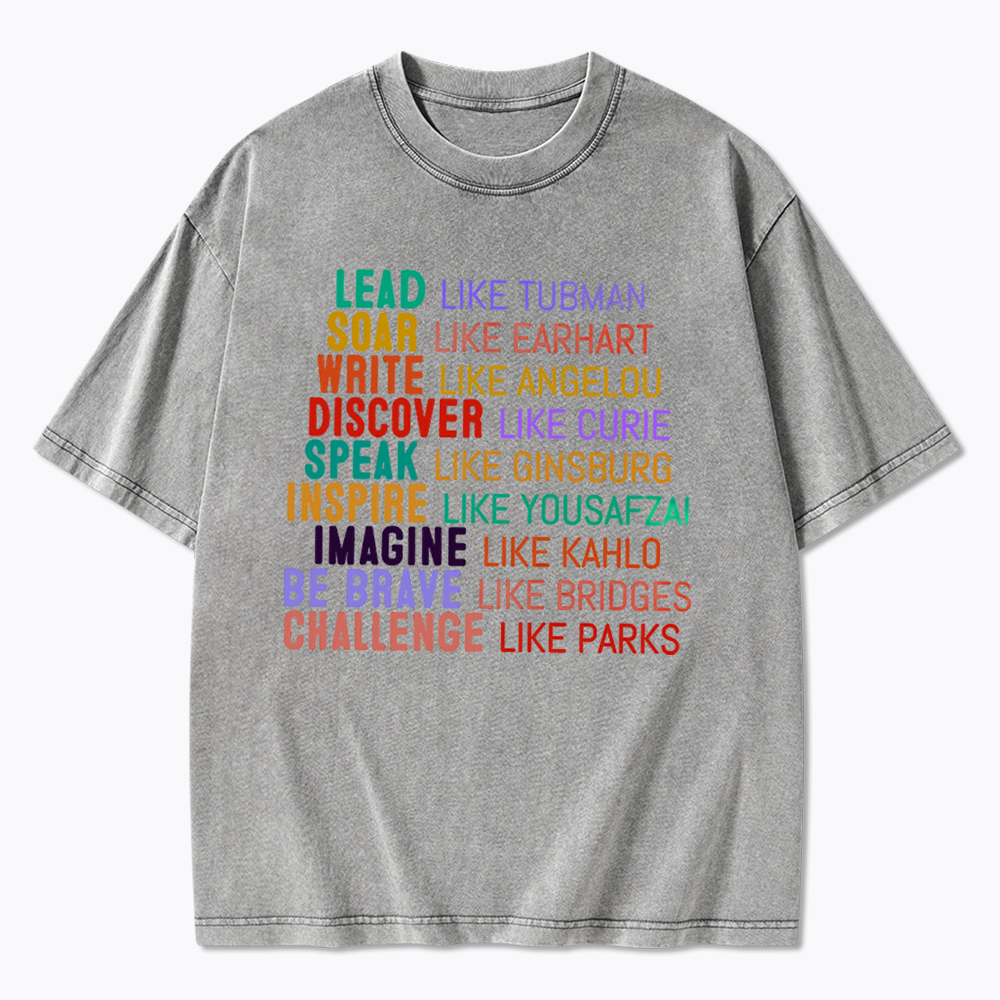Women's History Month Washed T-Shirts