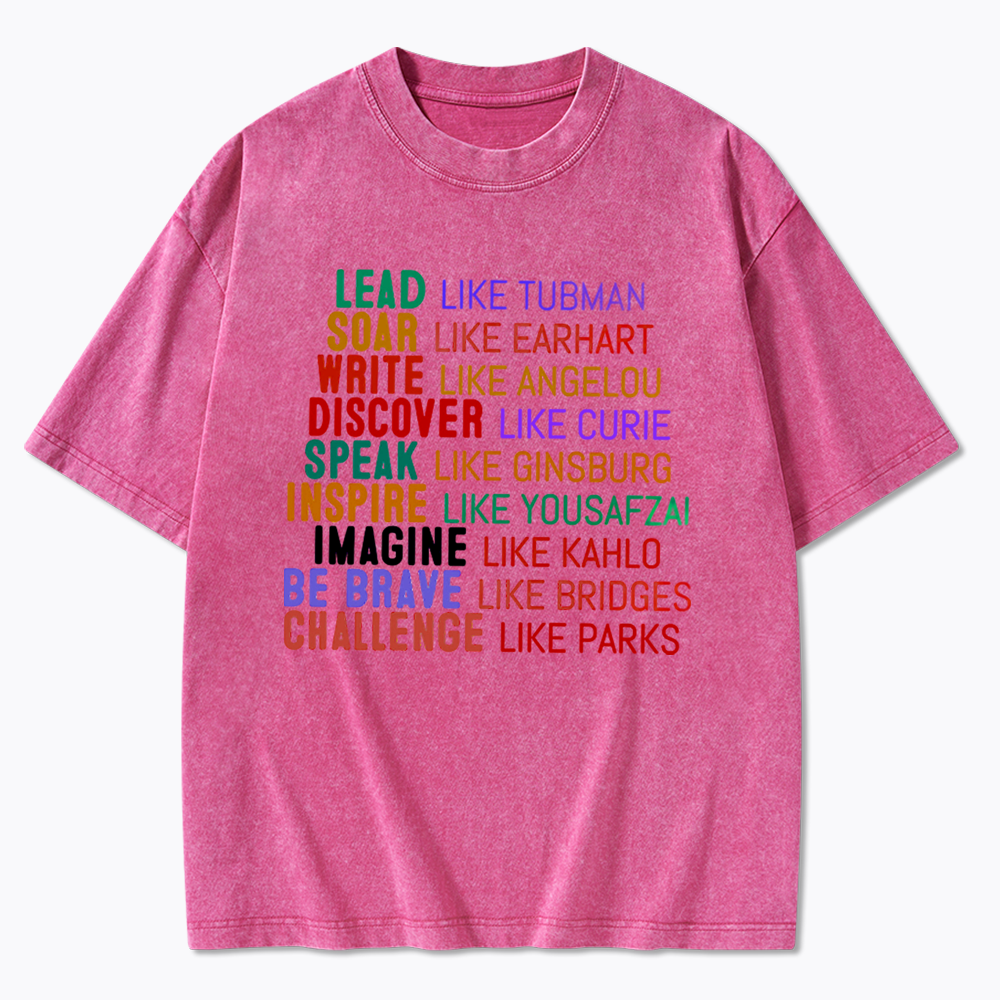 Women's History Month Washed T-Shirts