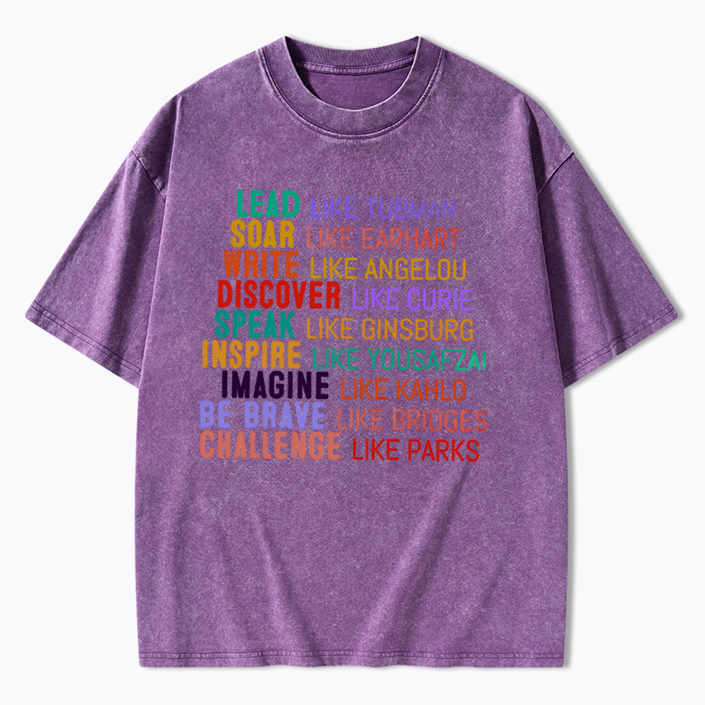 Women's History Month Washed T-Shirts