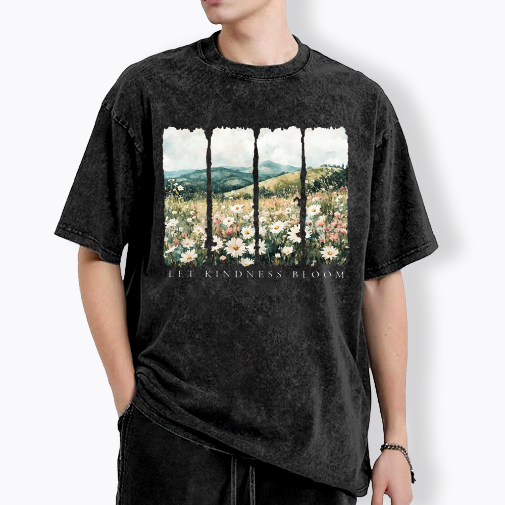 Let Kindness Bloom Washed T-Shirts
