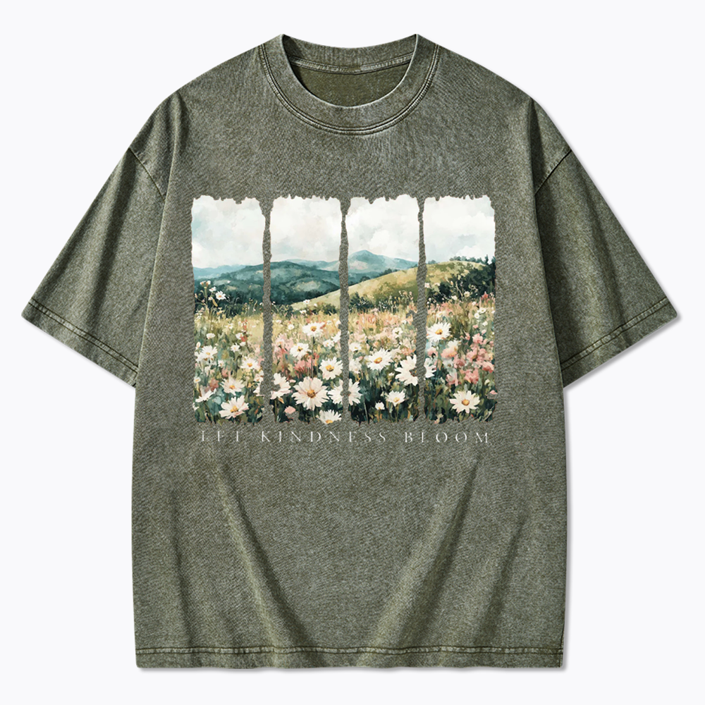 Let Kindness Bloom Washed T-Shirts