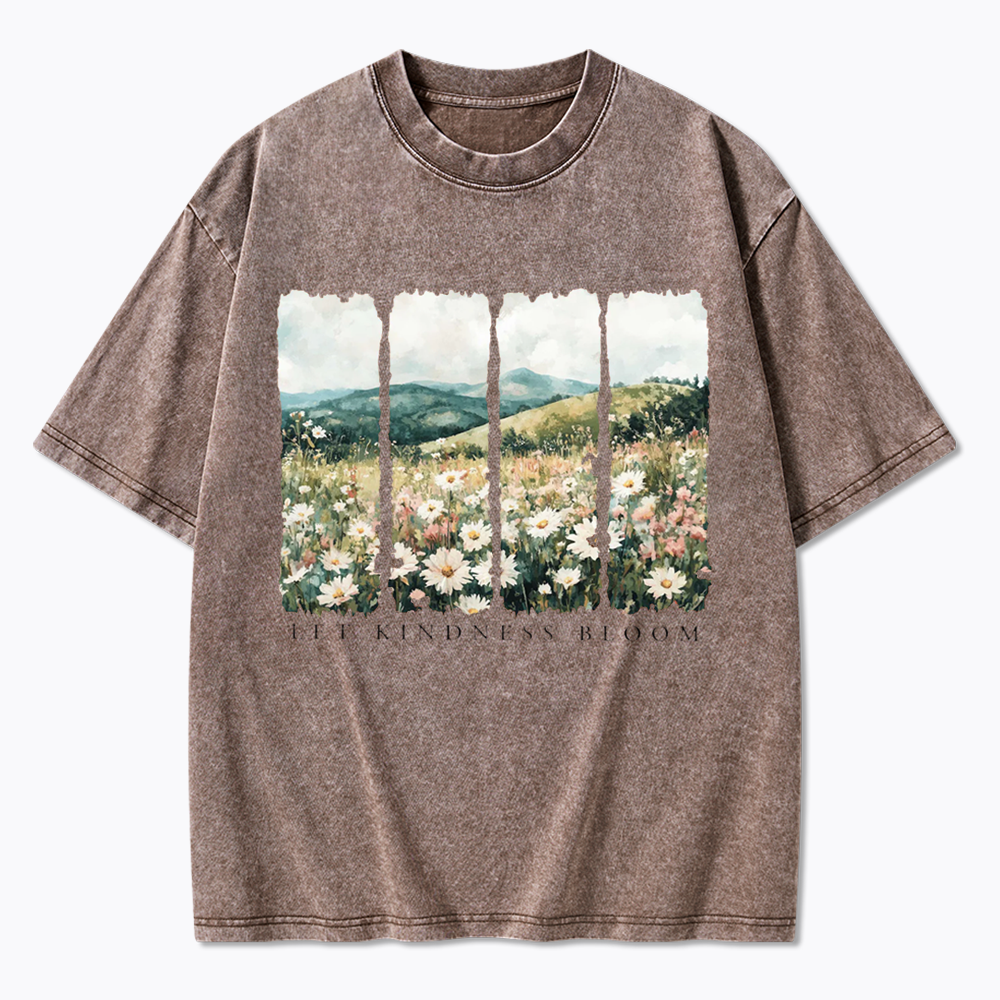 Let Kindness Bloom Washed T-Shirts