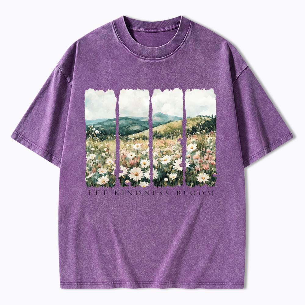 Let Kindness Bloom Washed T-Shirts