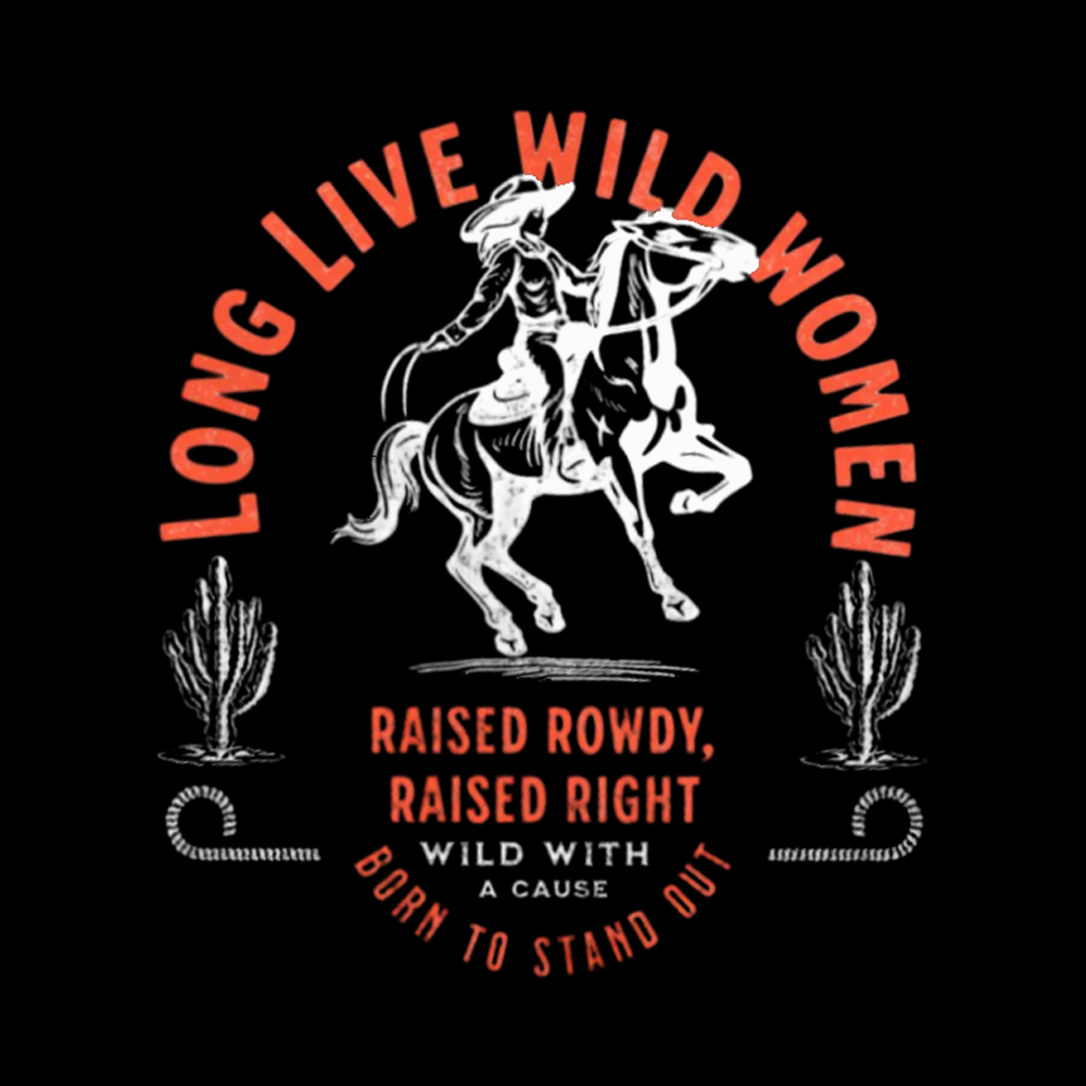 Long Live Wild Women Washed T-Shirts