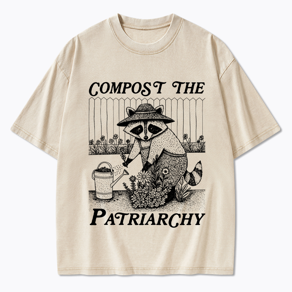 Compost the Patriarchy Feminist Washed T-Shirt