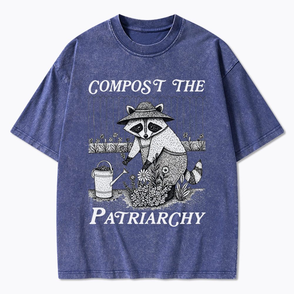 Compost the Patriarchy Feminist Washed T-Shirt