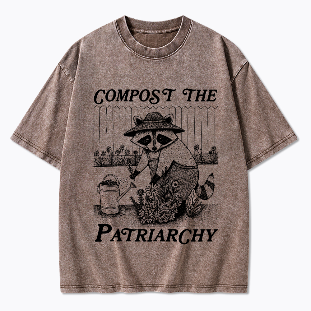 Compost the Patriarchy Feminist Washed T-Shirt