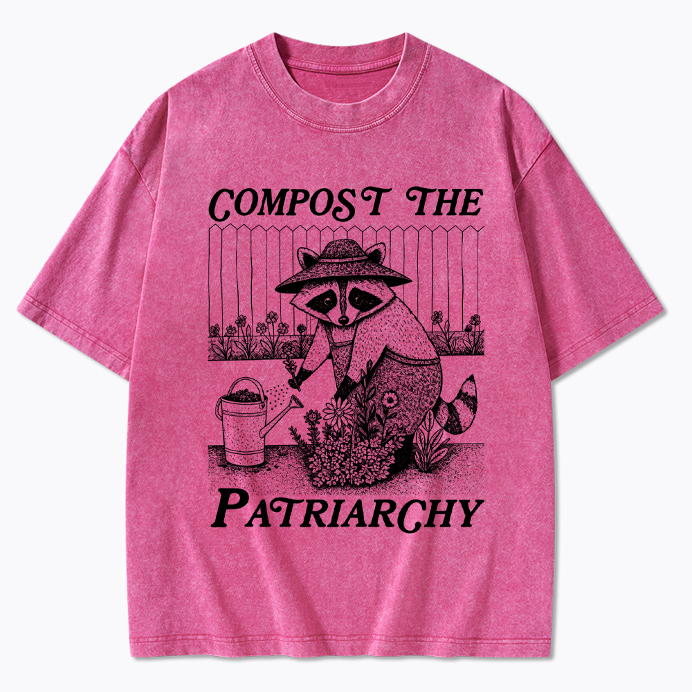 Compost the Patriarchy Feminist Washed T-Shirt