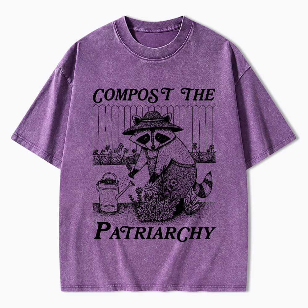 Compost the Patriarchy Feminist Washed T-Shirt