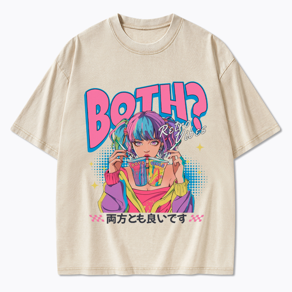 Bisexual Pride Why Not Both Washed T-Shirt