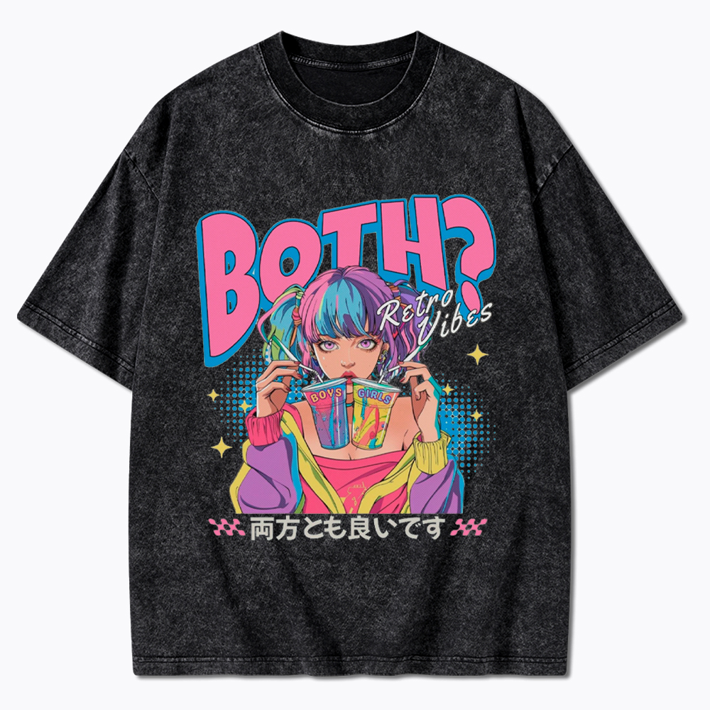 Bisexual Pride Why Not Both Washed T-Shirt