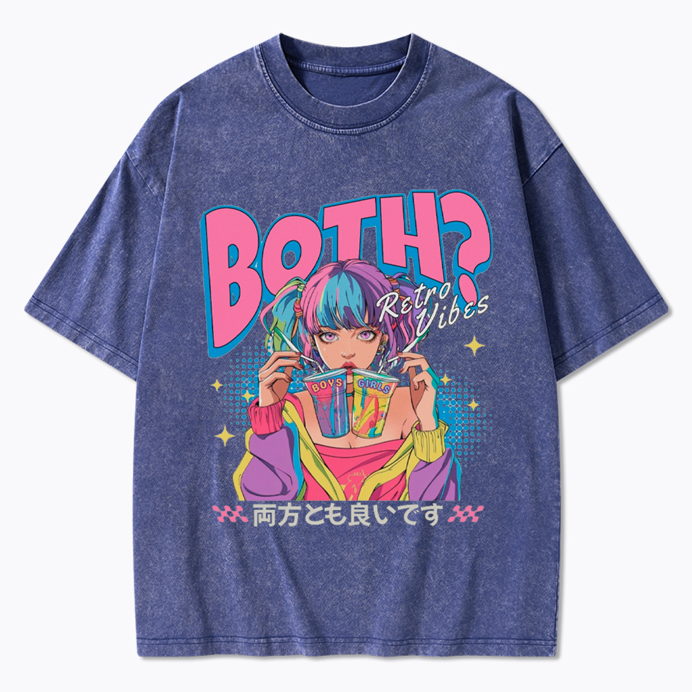 Bisexual Pride Why Not Both Washed T-Shirt