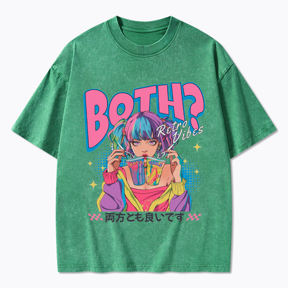 Bisexual Pride Why Not Both Washed T-Shirt