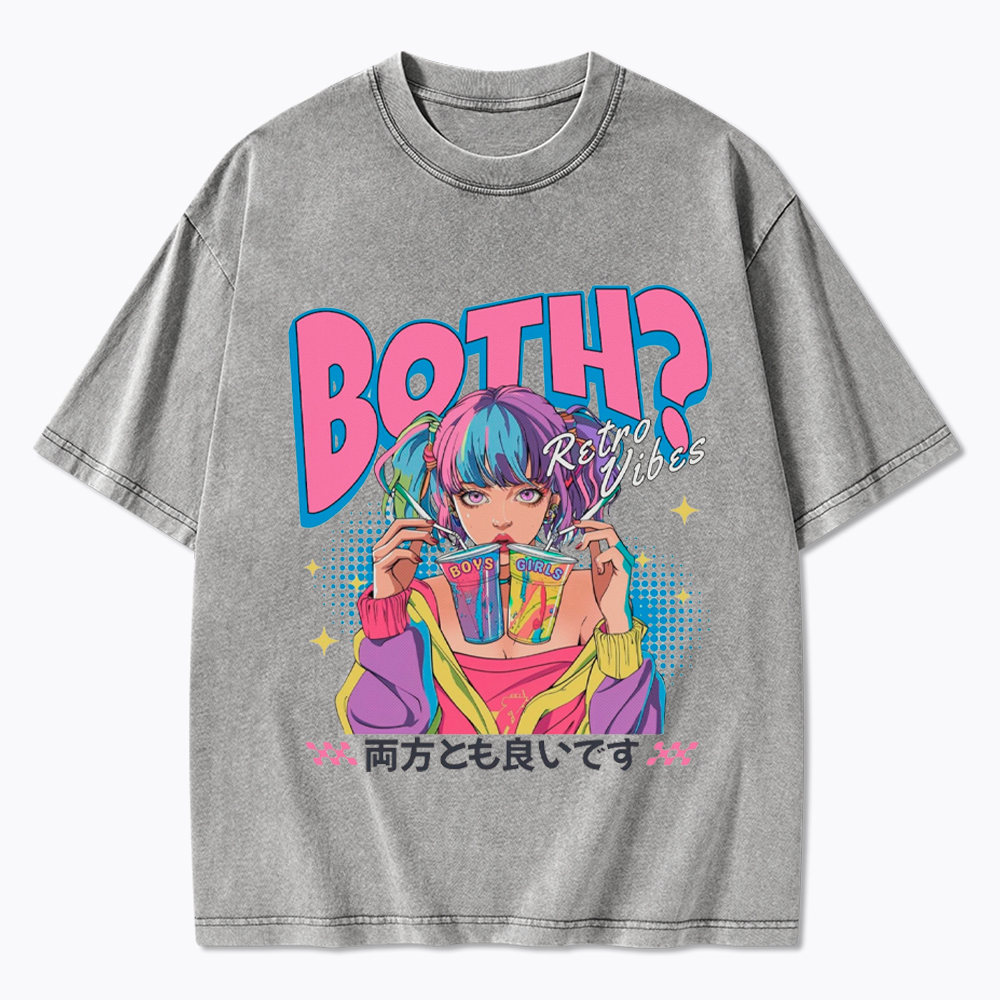 Bisexual Pride Why Not Both Washed T-Shirt