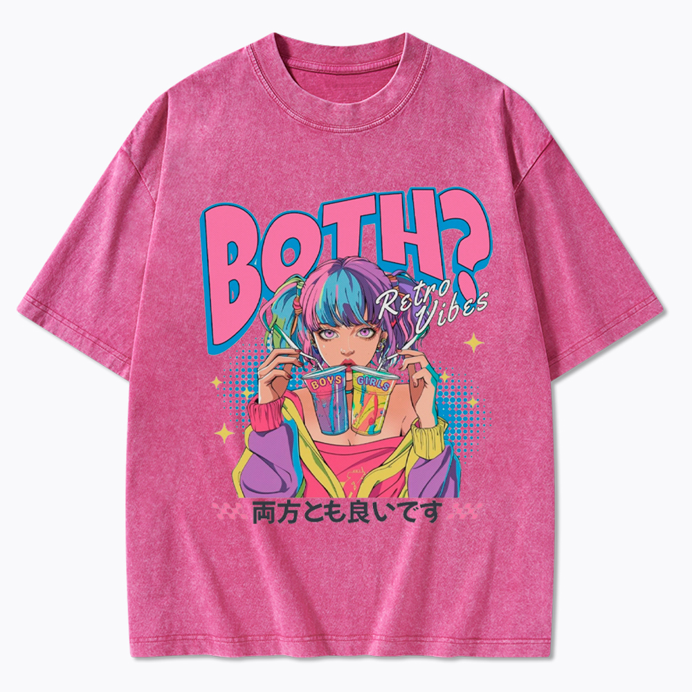 Bisexual Pride Why Not Both Washed T-Shirt