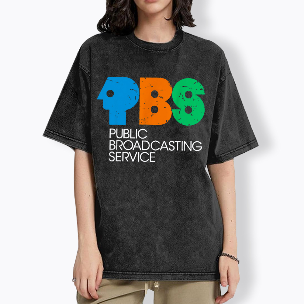 Protect Public Broadcasting Service Washed T-Shirt