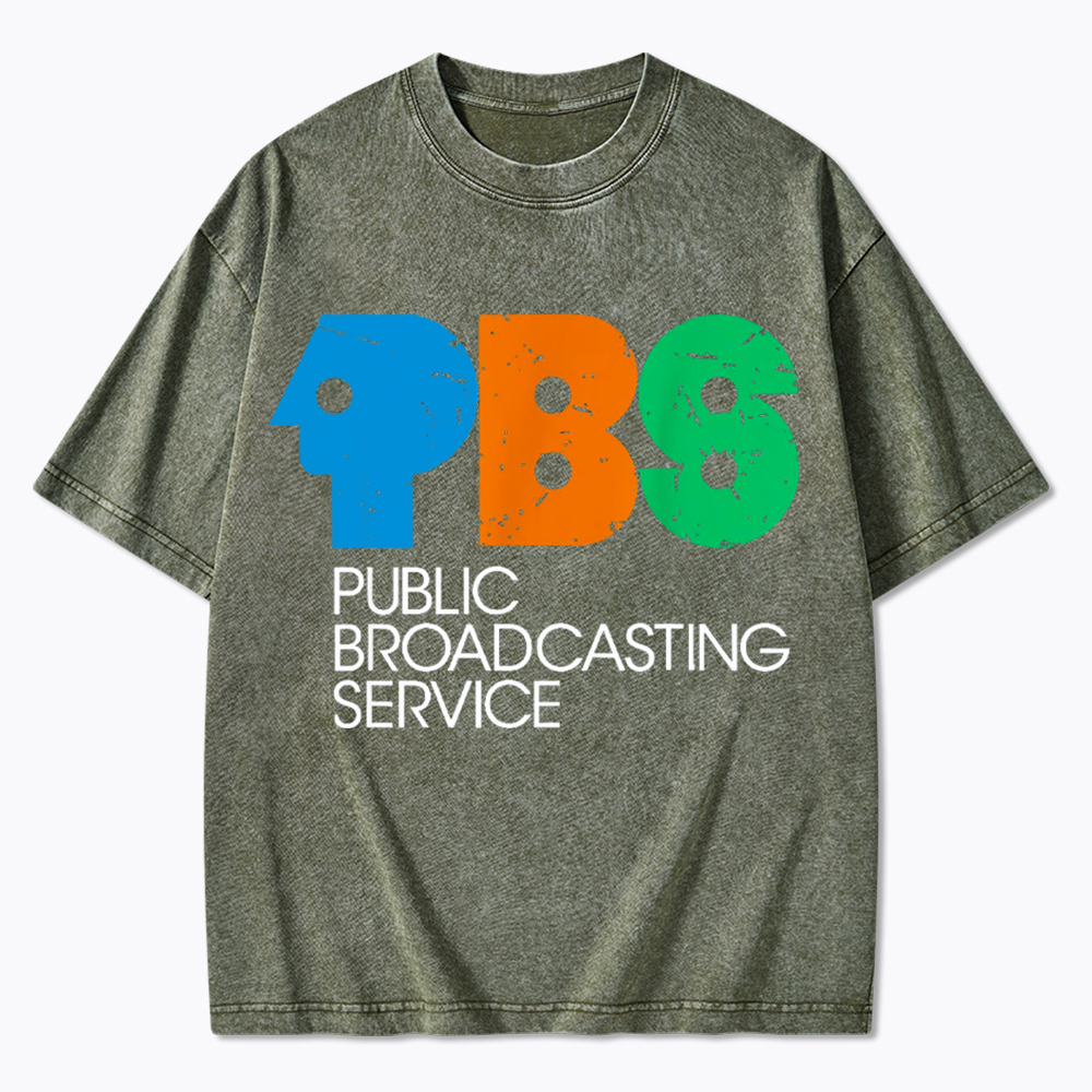 Protect Public Broadcasting Service Washed T-Shirt