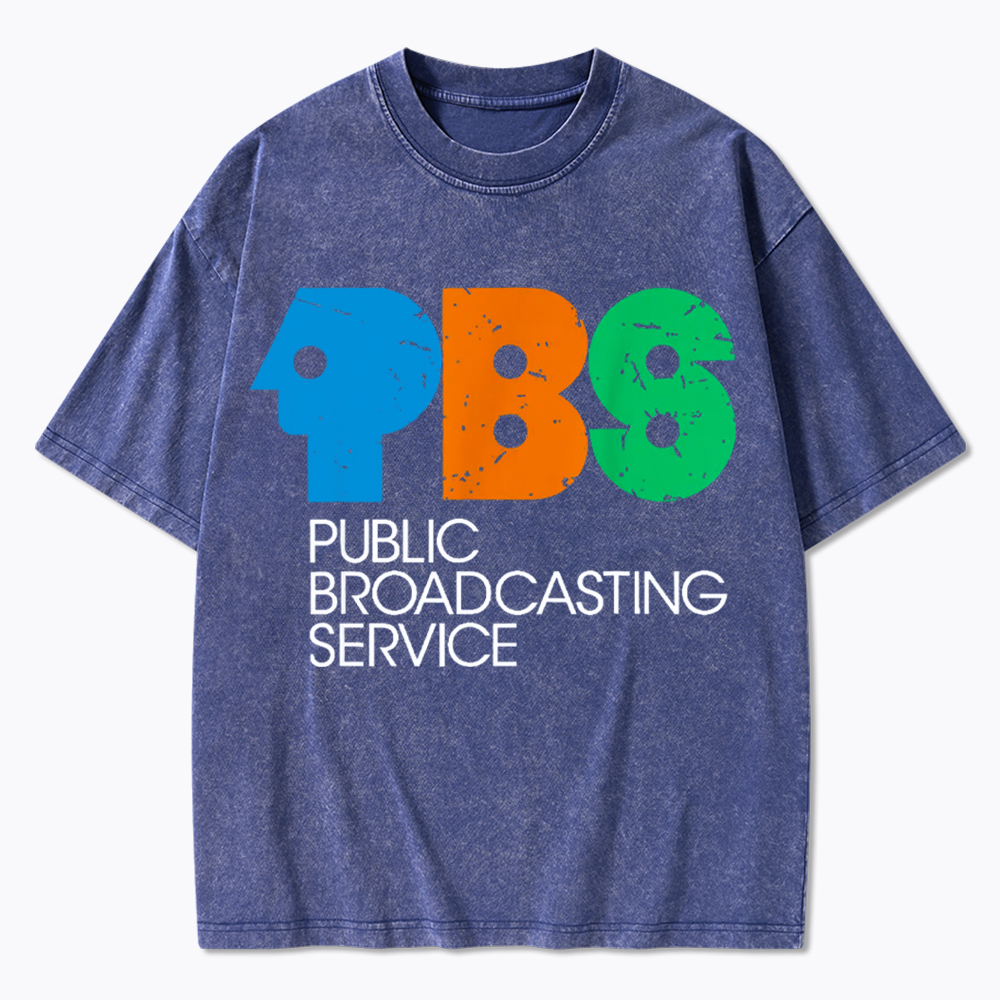 Protect Public Broadcasting Service Washed T-Shirt