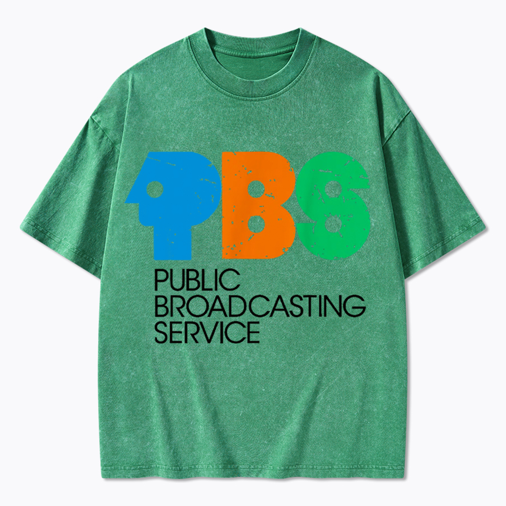 Protect Public Broadcasting Service Washed T-Shirt