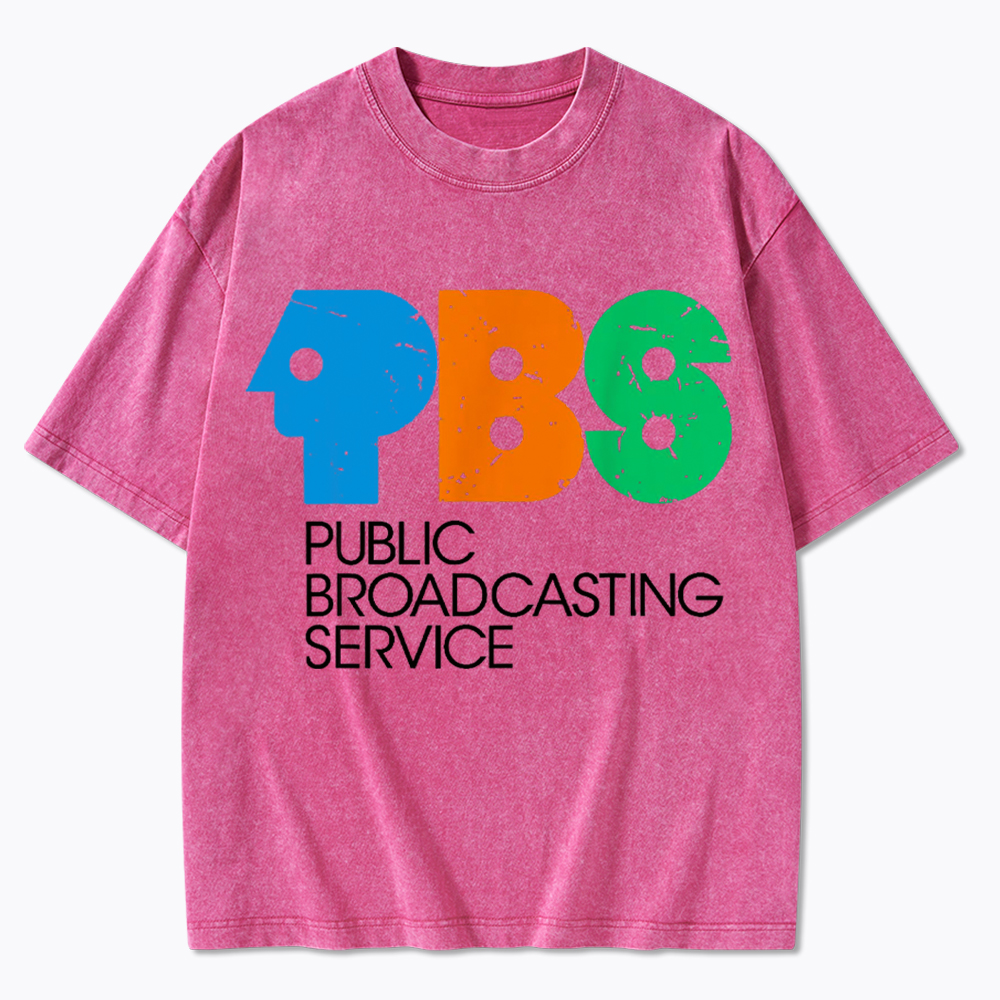 Protect Public Broadcasting Service Washed T-Shirt