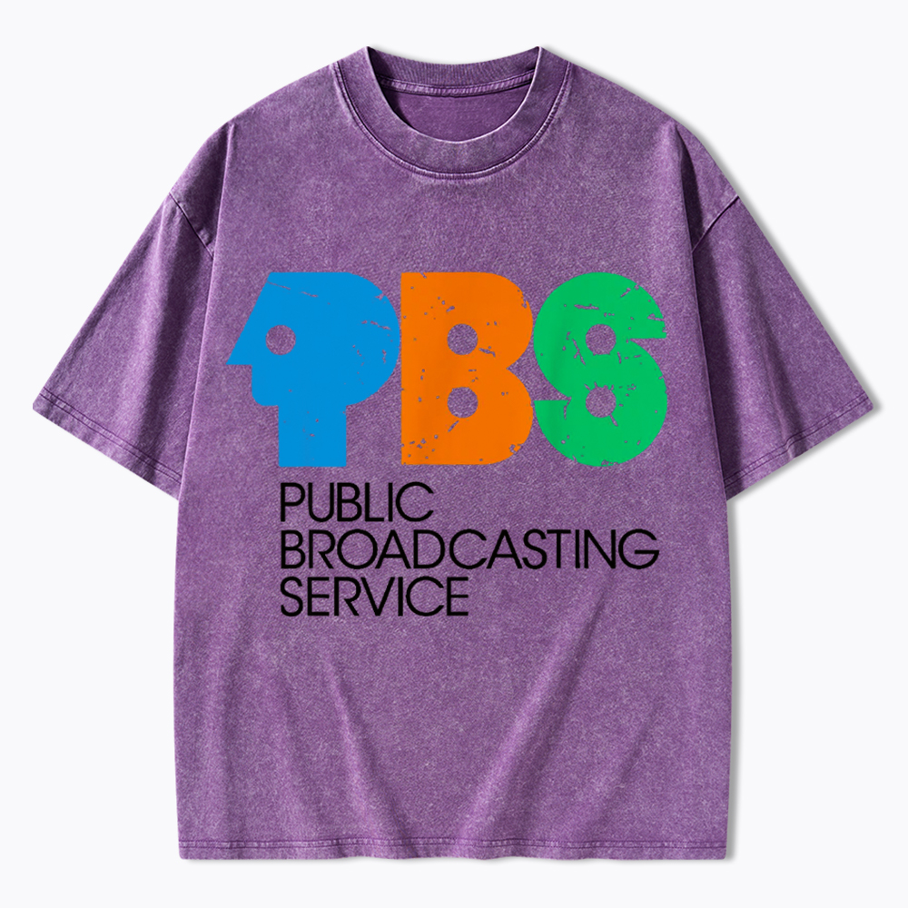 Protect Public Broadcasting Service Washed T-Shirt