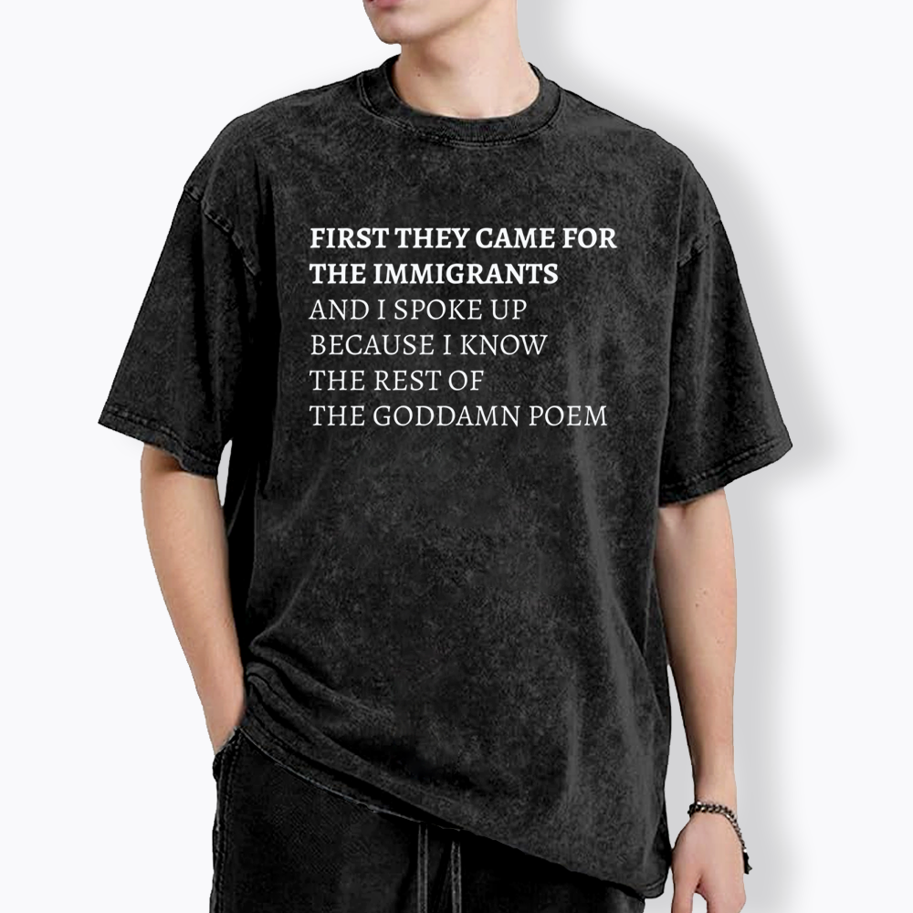 The Goddamn Poem Washed T-Shirts