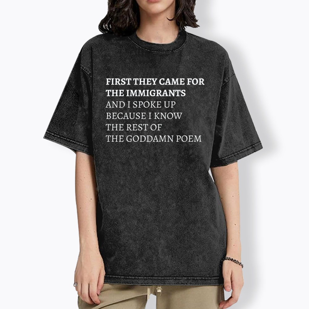 The Goddamn Poem Washed T-Shirts