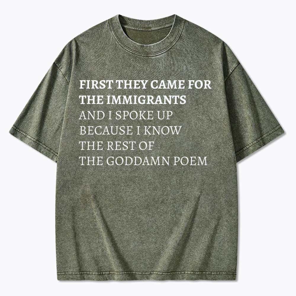 The Goddamn Poem Washed T-Shirts