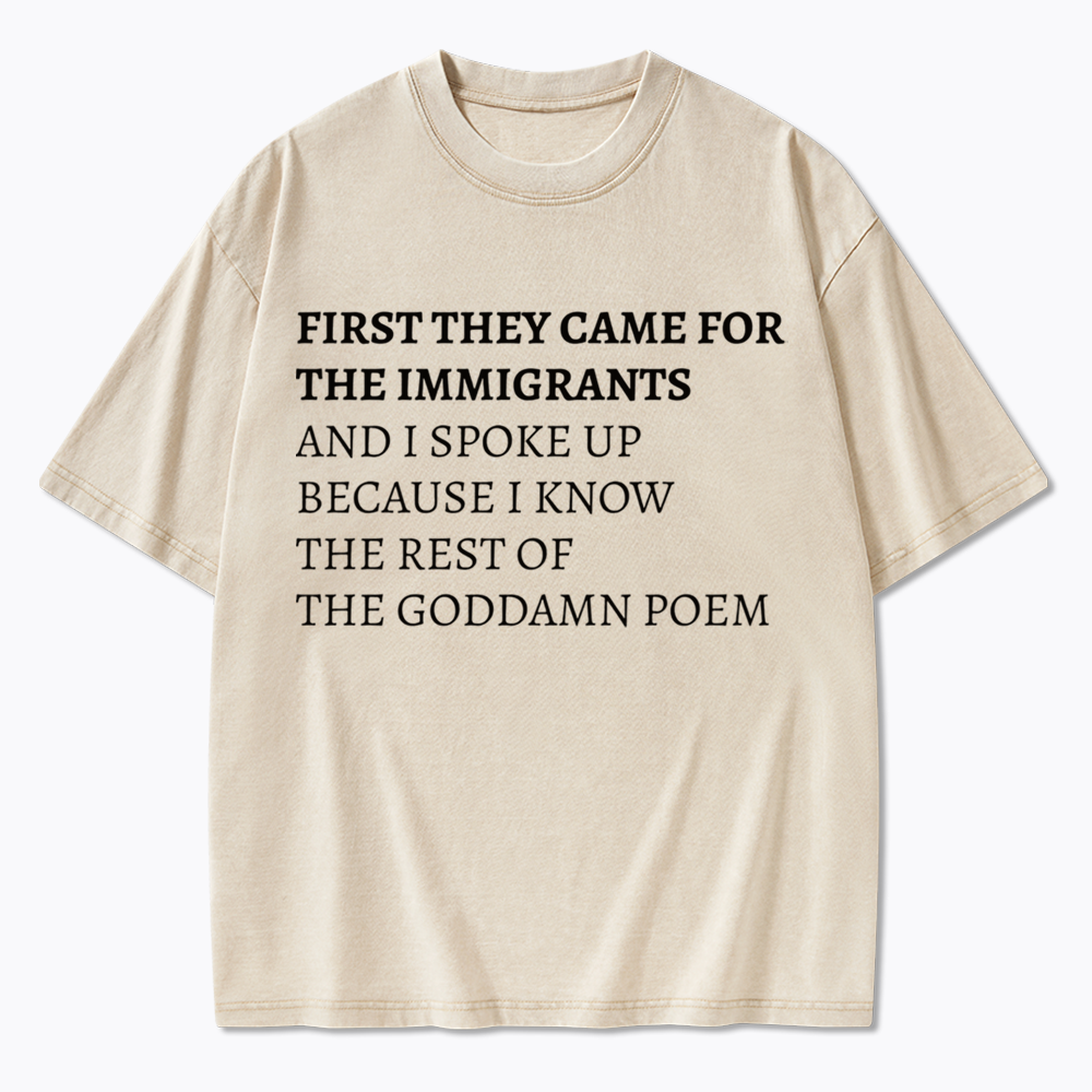 The Goddamn Poem Washed T-Shirts