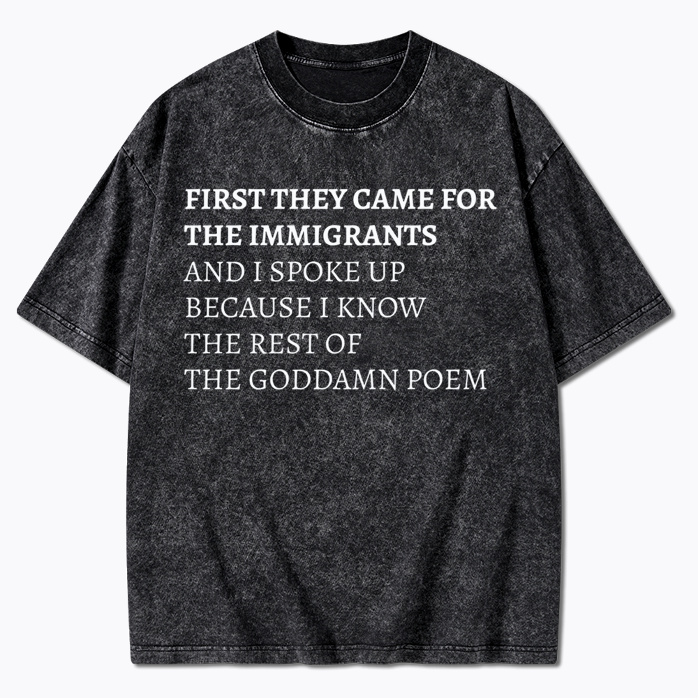The Goddamn Poem Washed T-Shirts