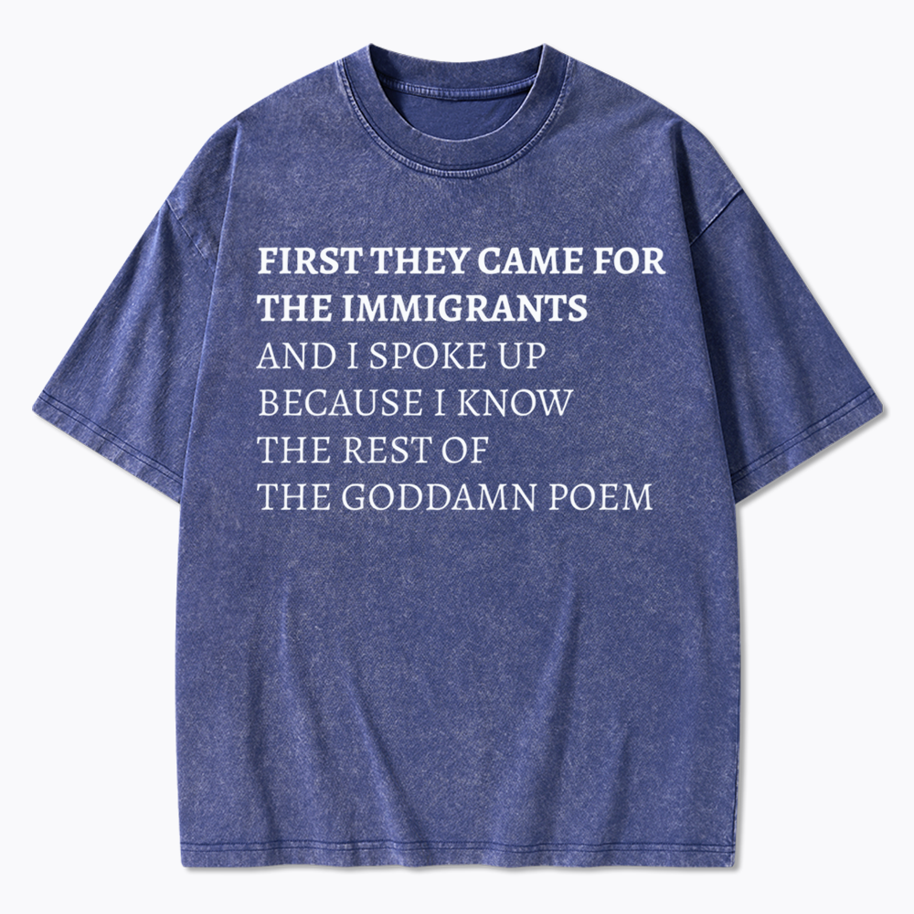The Goddamn Poem Washed T-Shirts